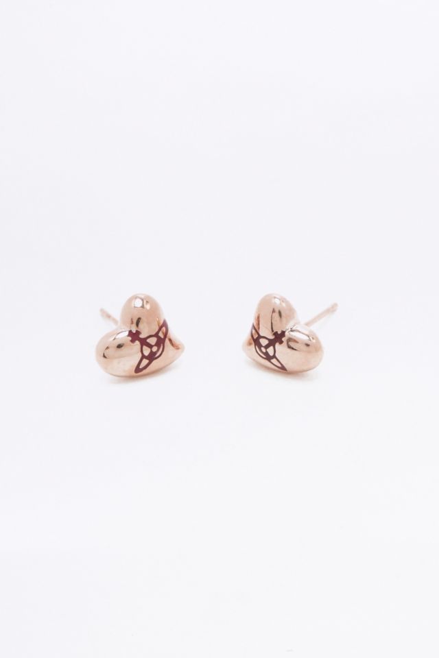 Vivienne Westwood New Heart Stud Earrings | Urban Outfitters UK