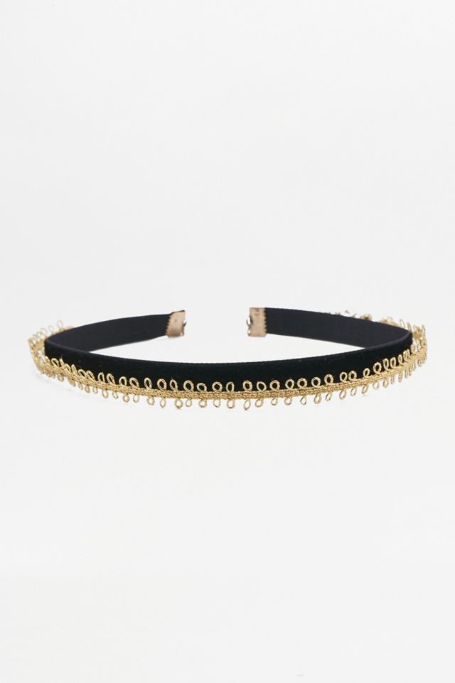 Gold and Black Velvet Choker 2-Pack #1