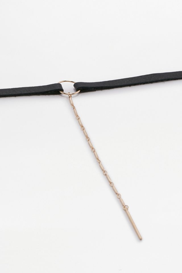 Collier ras du cou avec anneau et pendentif #2