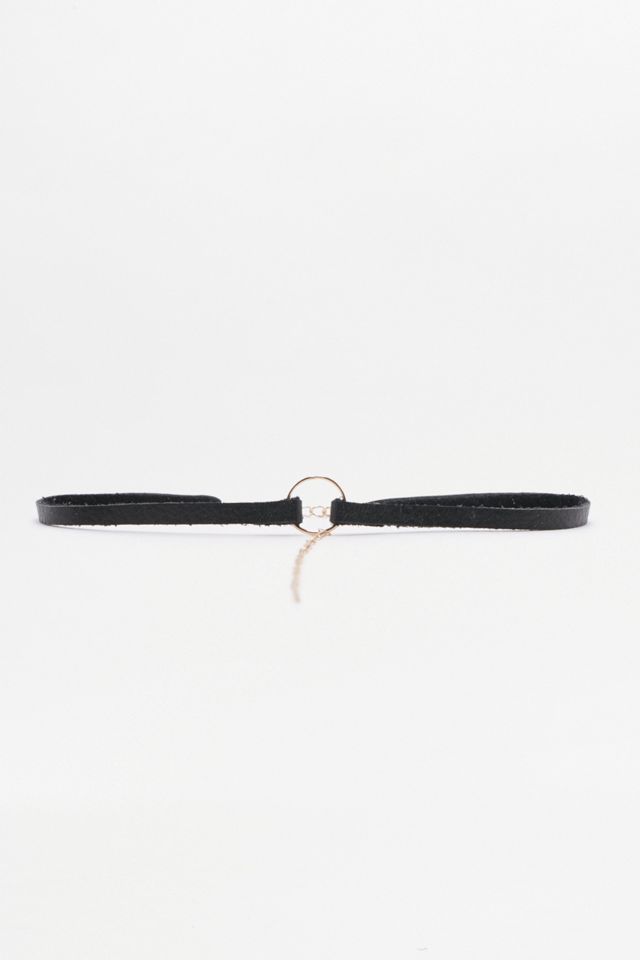 Collier ras du cou avec anneau et pendentif #3