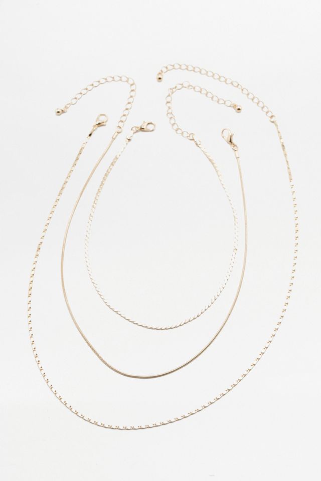 Three Chain Layered Necklace #2