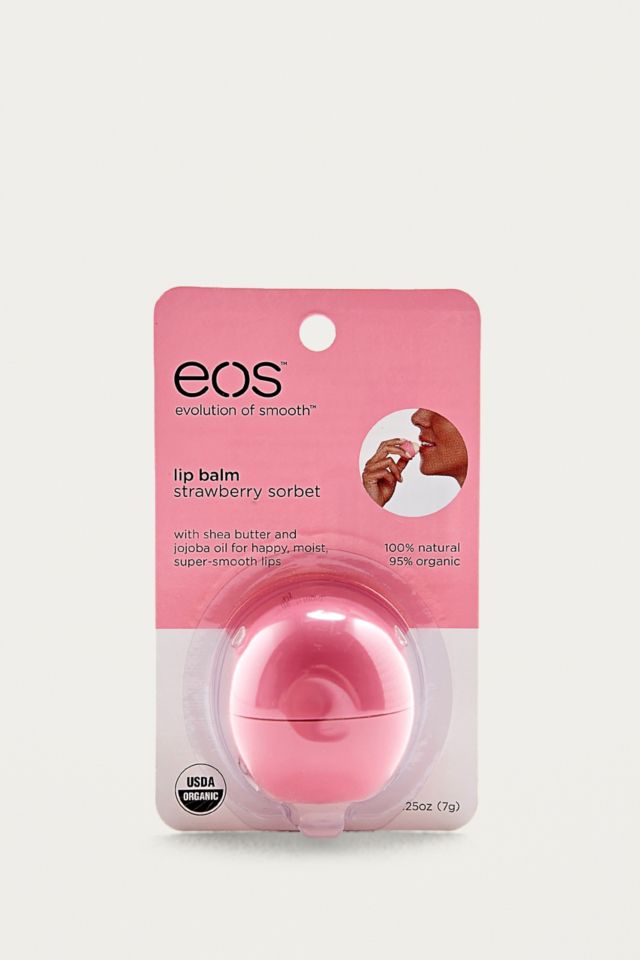 EOS Strawberry Sorbet Lip Balm Sphere | Urban Outfitters UK