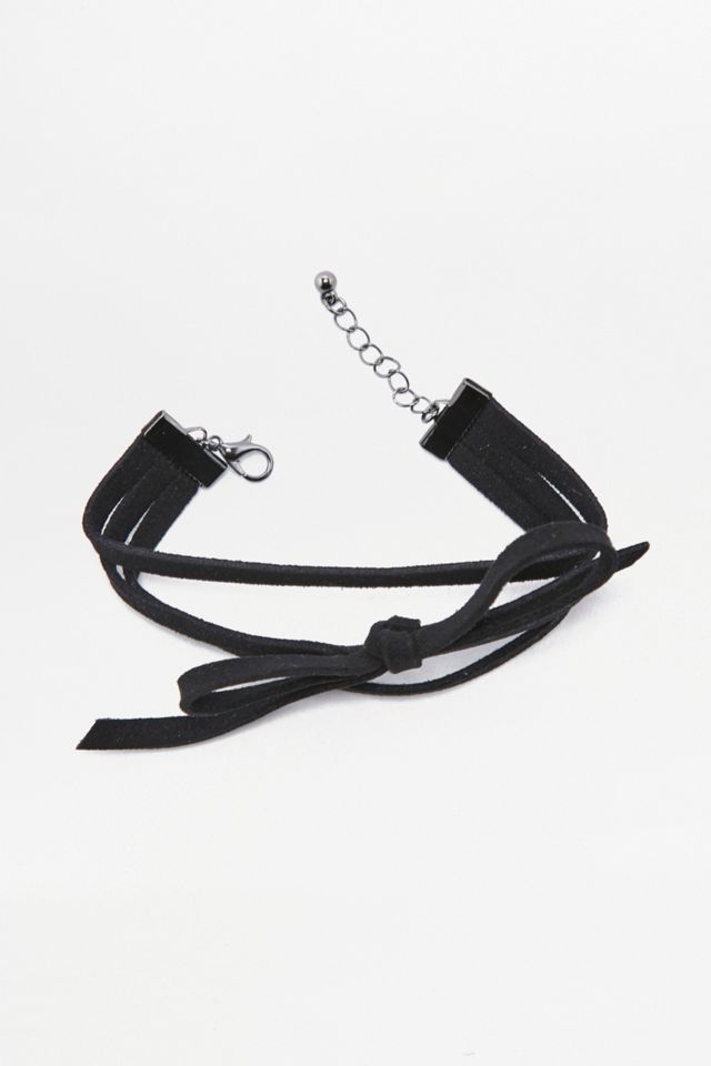 Black Suede Wrap Bracelet #2