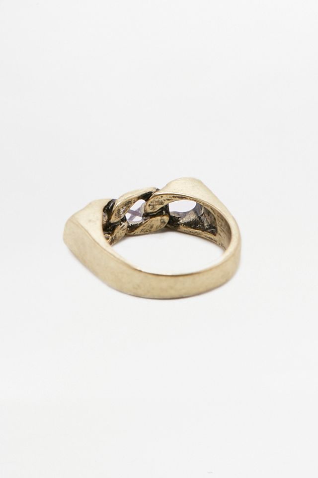 Ring mit rechteckigem Gliederkettendesign #1