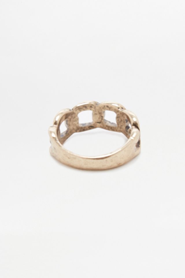 Breiter Ring mit Kettendesign #1