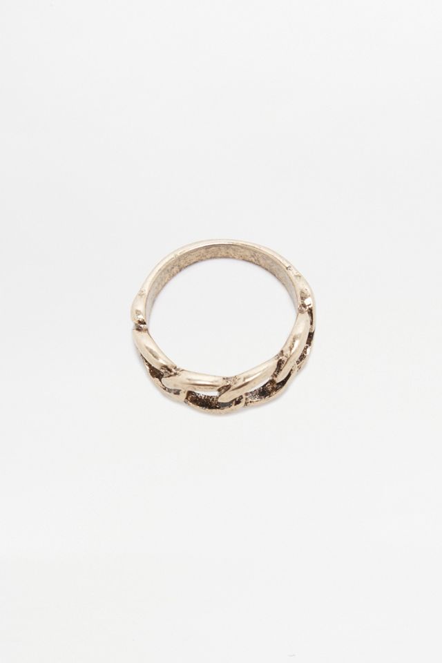 Breiter Ring mit Kettendesign #2