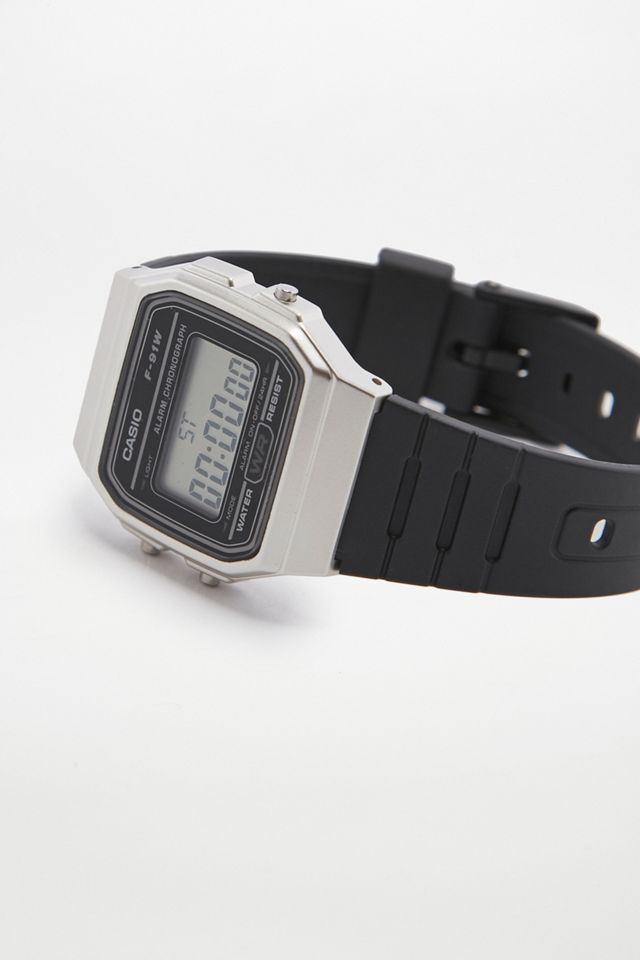 Casio - Montre numérique rétro F-91 W avec bracelet en résine #2