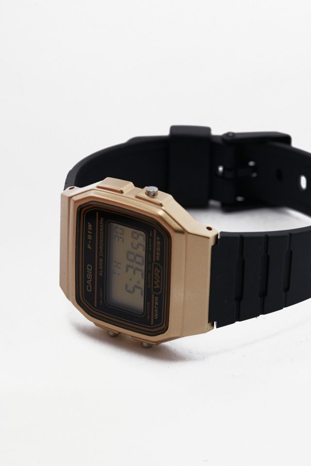 Casio  – Vintage-Armbanduhr F91W in Gold #2