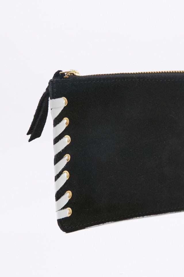Suede Eyelet Zip Pouch | Urban Outfitters UK