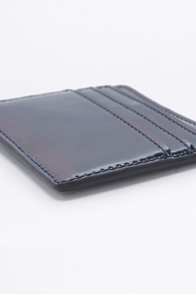 Porte-cartes verni bleu #2