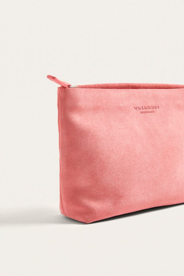 Vagabond x UO Marbella Bubble Gum Suede Pouch #1