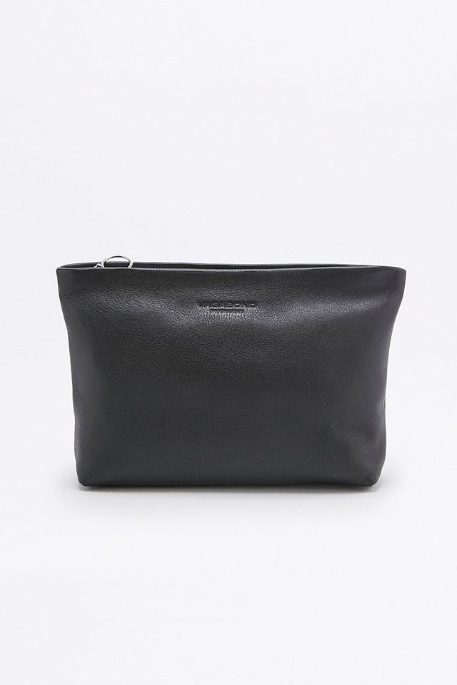 Vagabond Black Leather Make-Up Bag | Urban Outfitters UK