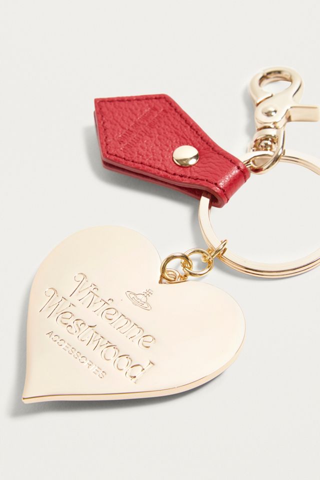 Vivienne Westwood Mirror Heart Red Key Ring  #1
