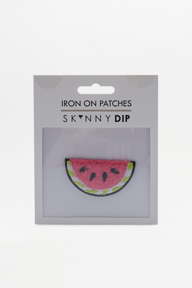 Skinnydip Faux Fur Watermelon Iron-On Patch #2