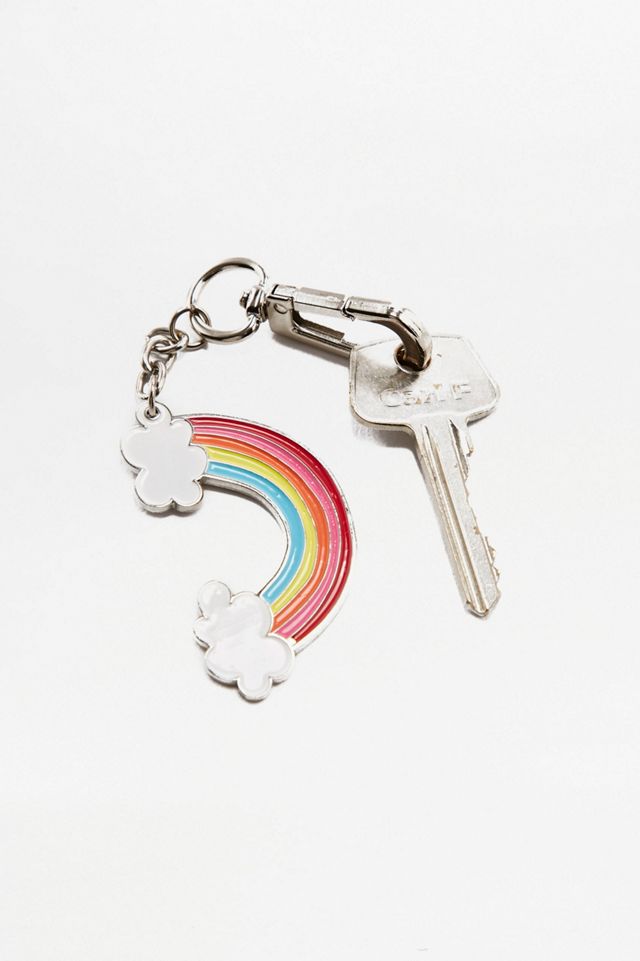Skinnydip Rainbow Enamel Key Ring #1
