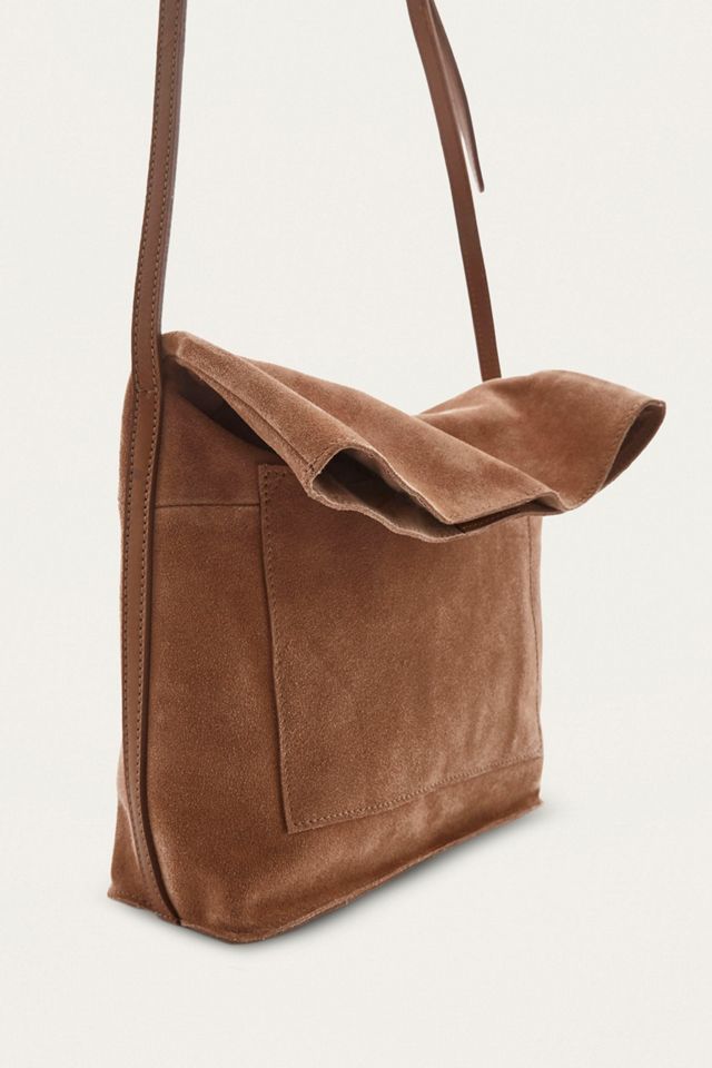 Tan Suede Messenger Bag #2