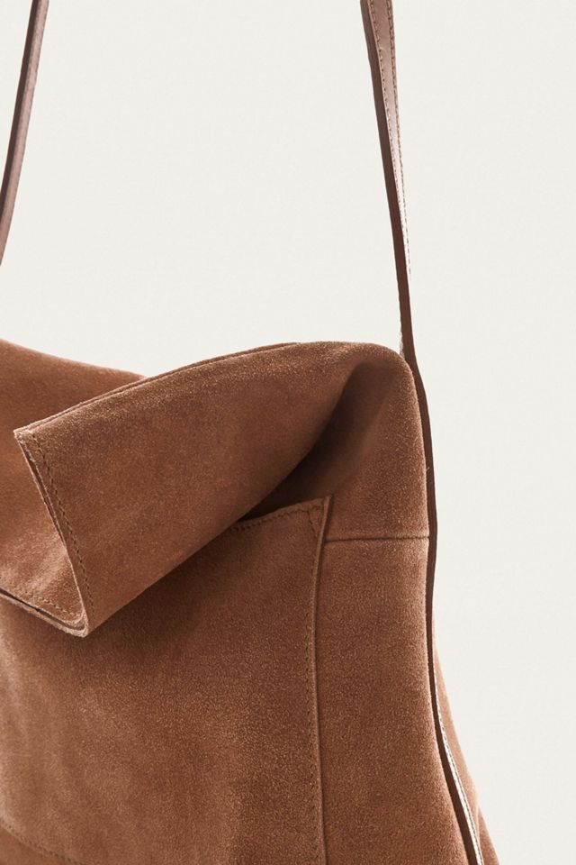 Tan Suede Messenger Bag #4