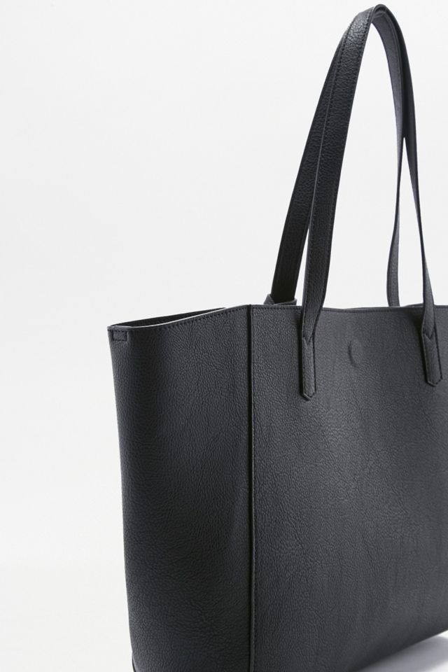 Large Black Folded Tote Bag #1