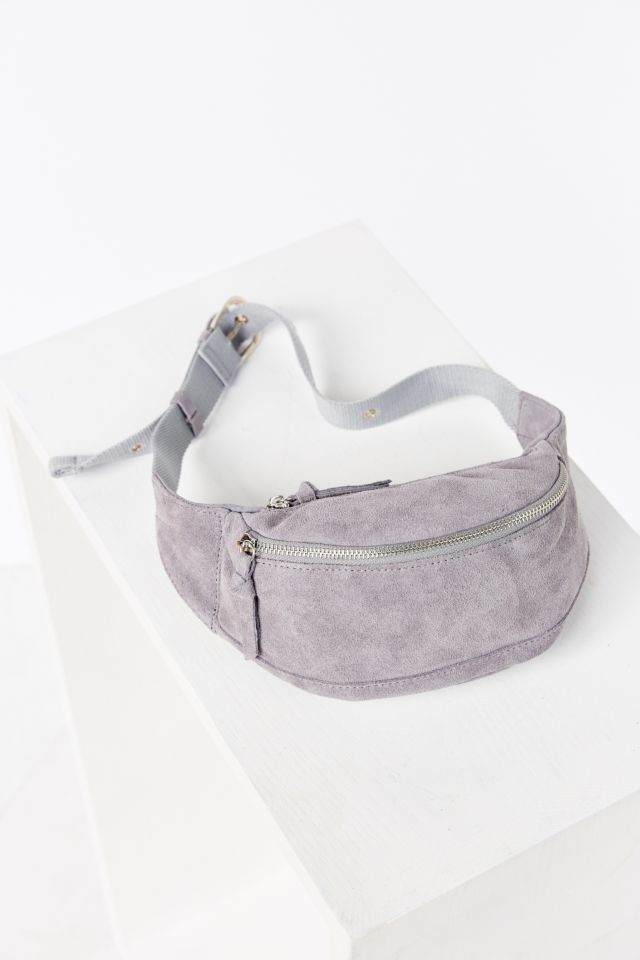 Grey Suede Bum Bag