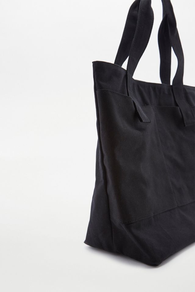 Sac fourre-tout oversize en toile noire #1