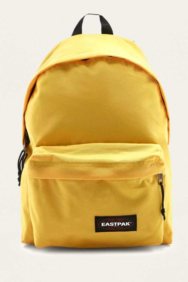 Eastpak Padded Pak'R Flexible Yellow Backpack | Urban Outfitters UK