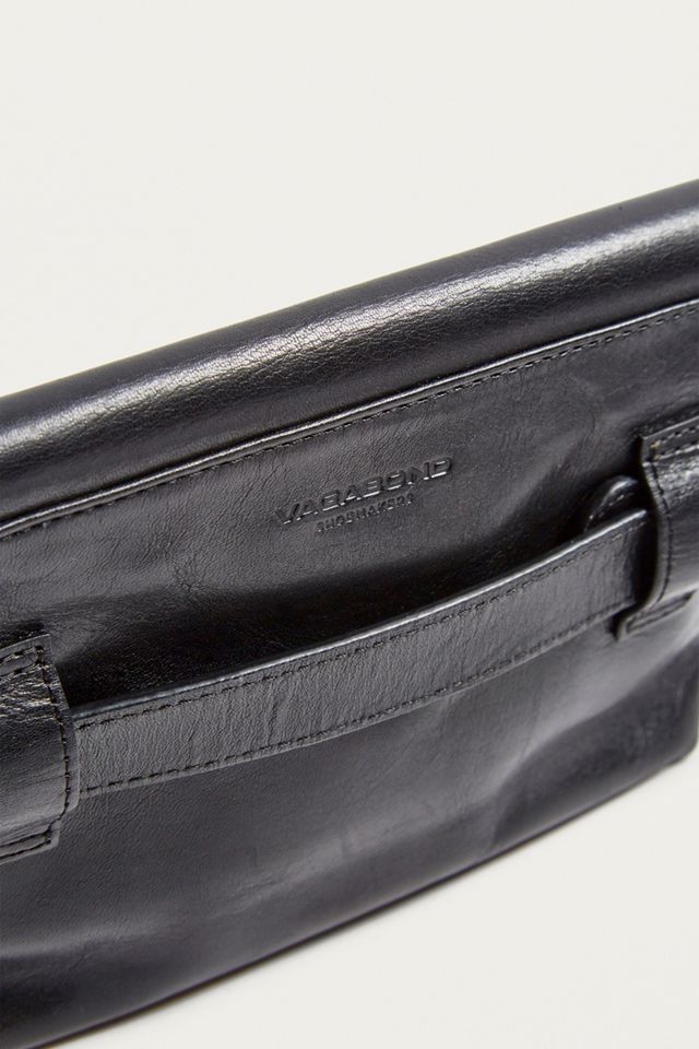 Vagabond Copenhagen Black Leather Bum Bag #3
