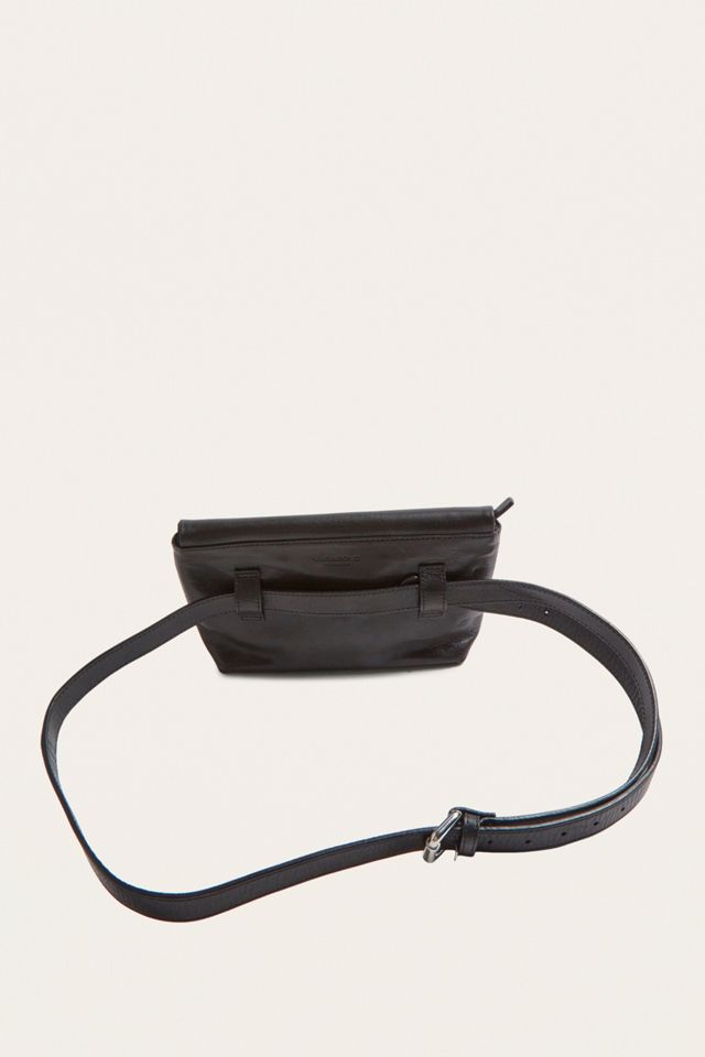 Vagabond Copenhagen Black Leather Bum Bag #4
