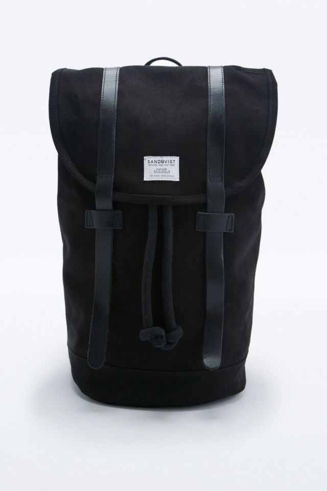 Sandqvist Stig Backpack in Black | Urban Outfitters UK