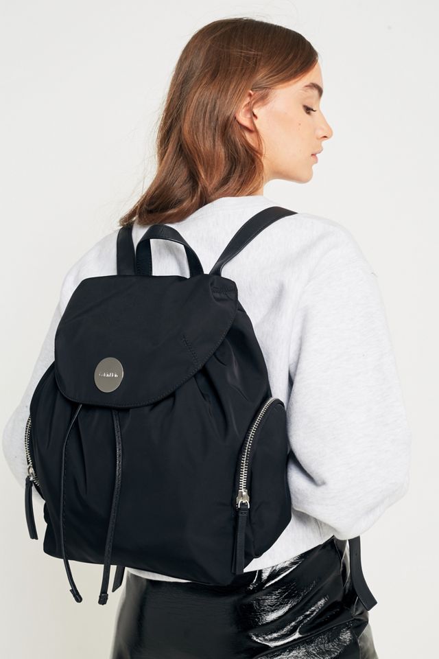 Calvin Klein Edith Black Nylon Backpack | Urban Outfitters UK