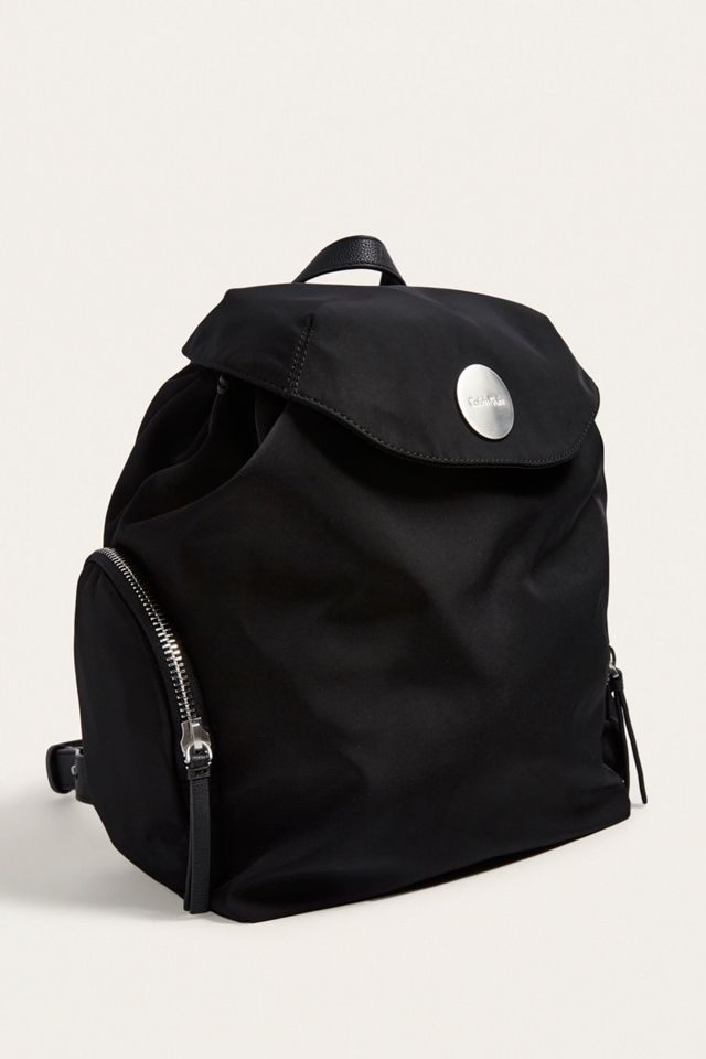Calvin Klein Edith Black Nylon Backpack | Urban Outfitters UK