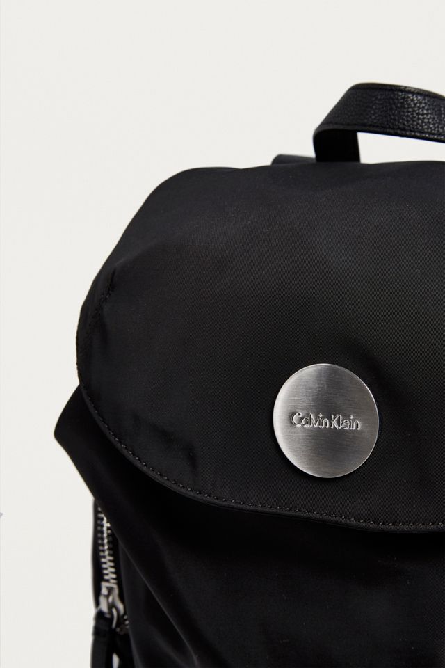 Calvin Klein Edith Black Nylon Backpack | Urban Outfitters UK