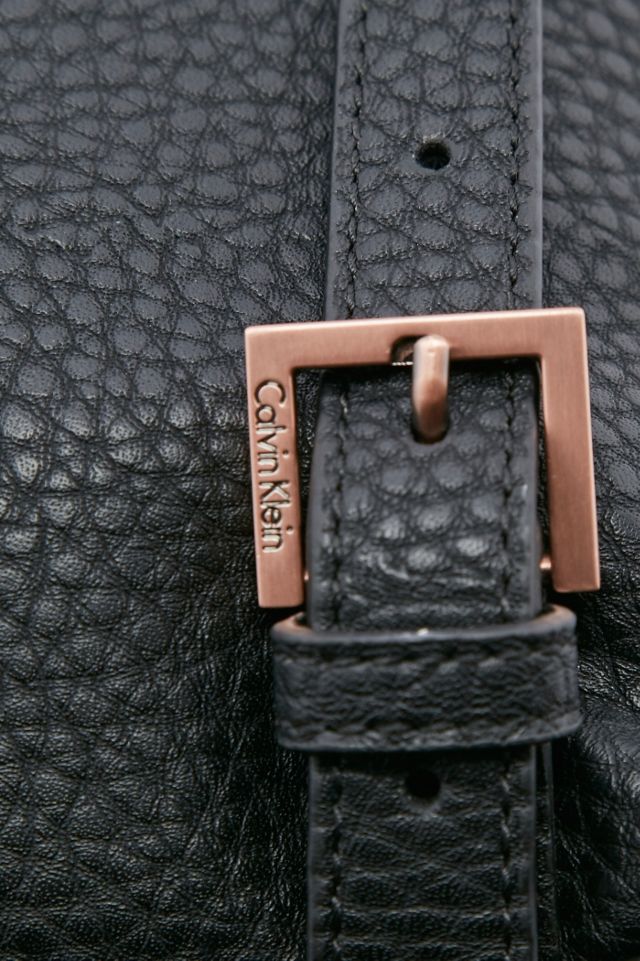 calvin klein cecile leather backpack Calvin Klein Cecile Black Backpack
