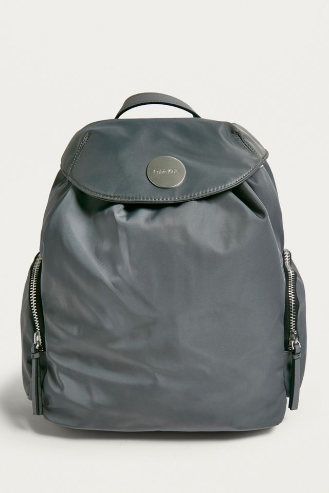 Calvin Klein Edith Grey Nylon Backpack #1