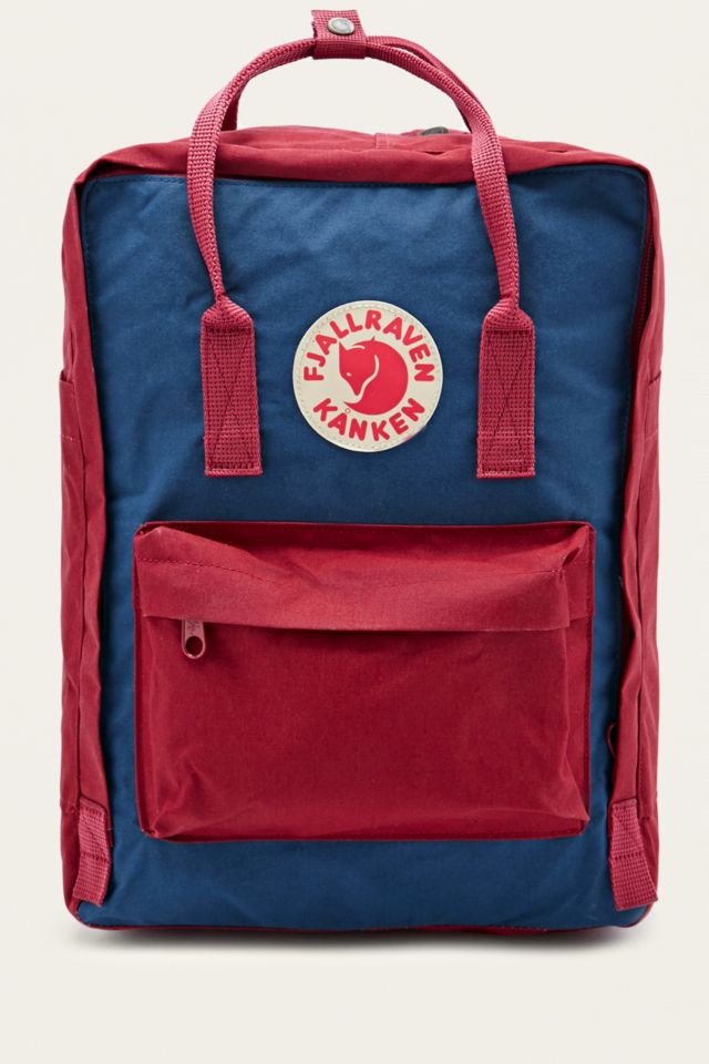 Kanken blue outlet and red