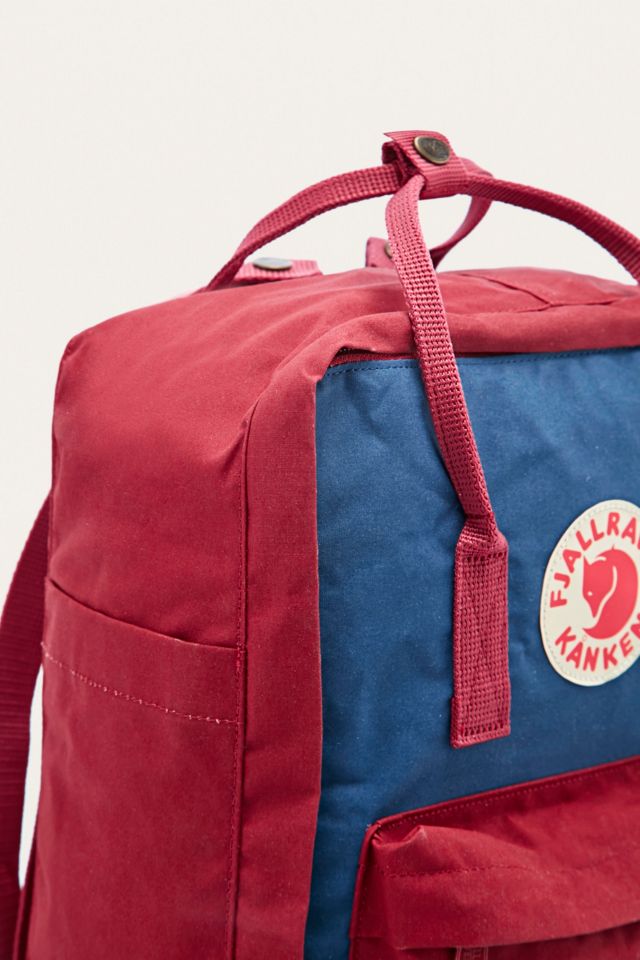 Fjallraven Kanken Classic Ox Red And Royal Blue Backpack Urban Outfitters Uk 9515