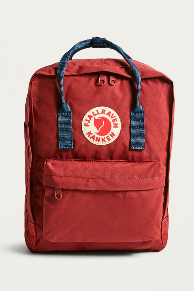 Fjallraven Kanken Classic Oxblood and Blue Backpack Urban