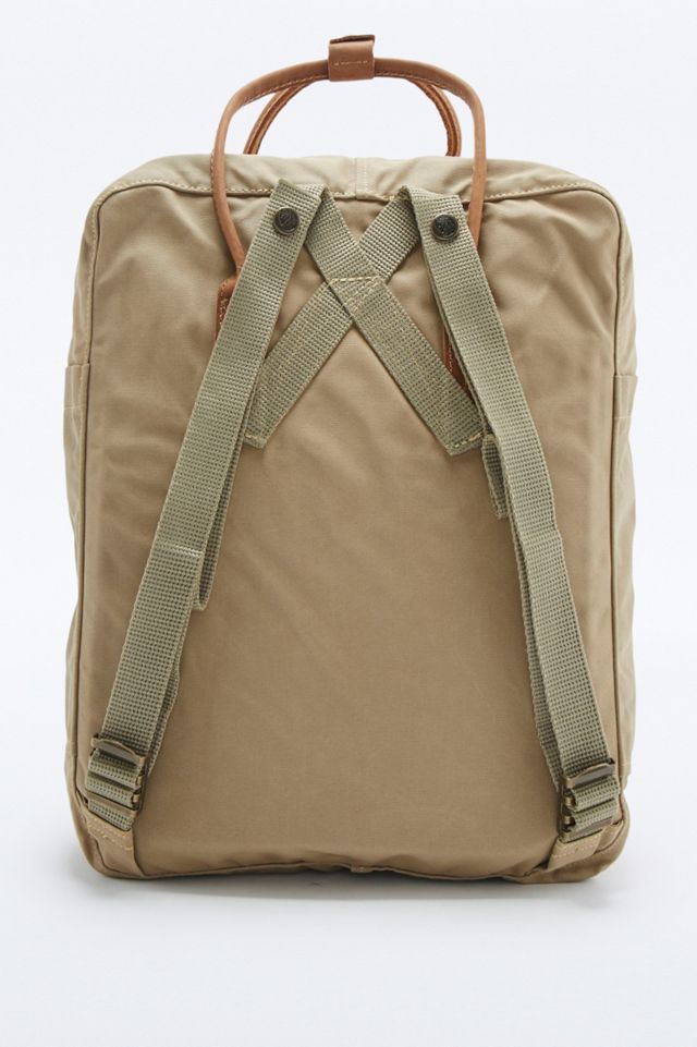 Fjallraven Kanken No. 2 Mochila de arena y cuero #3