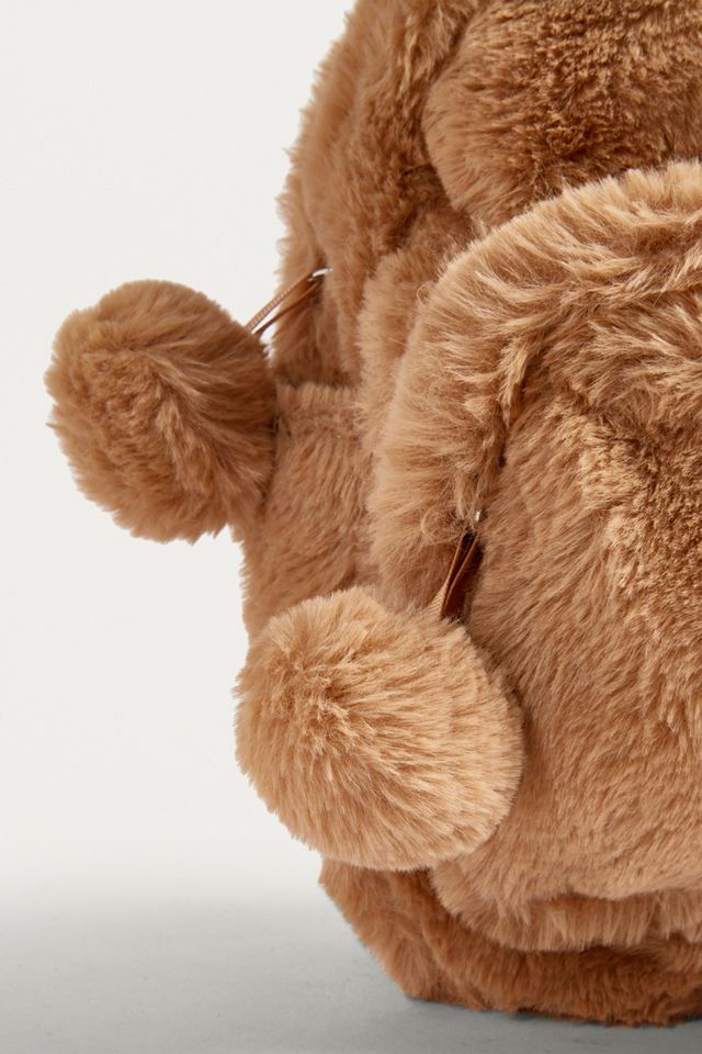 UO Mini Faux Fur Brown Backpack #2
