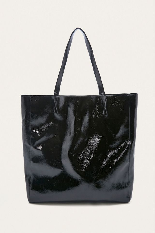Urban Outfitters Black Patent Tote Bag #4
