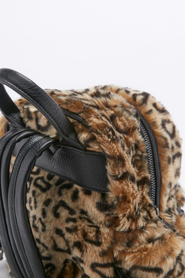 Leopard fur hotsell money backpack