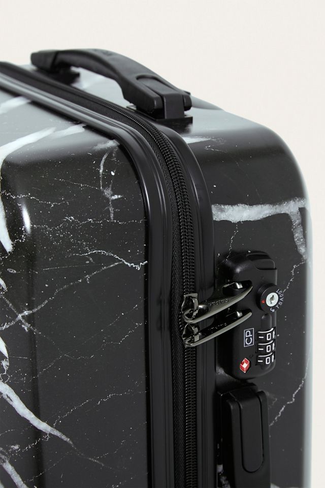 CALPAK Black Marble Carry-On Suitcase #3