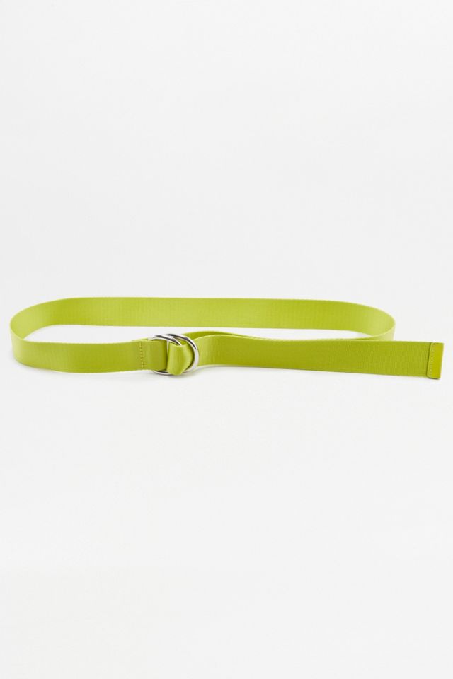 Green Nylon D-Ring Belt #2