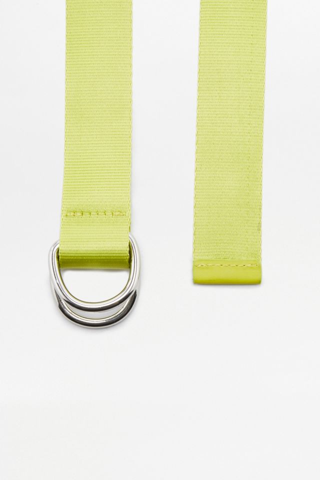 Green Nylon D-Ring Belt #3