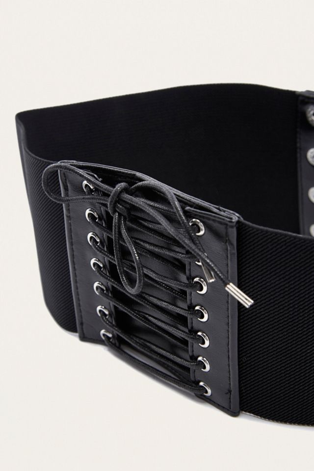 Black Elastic Corset Belt #2