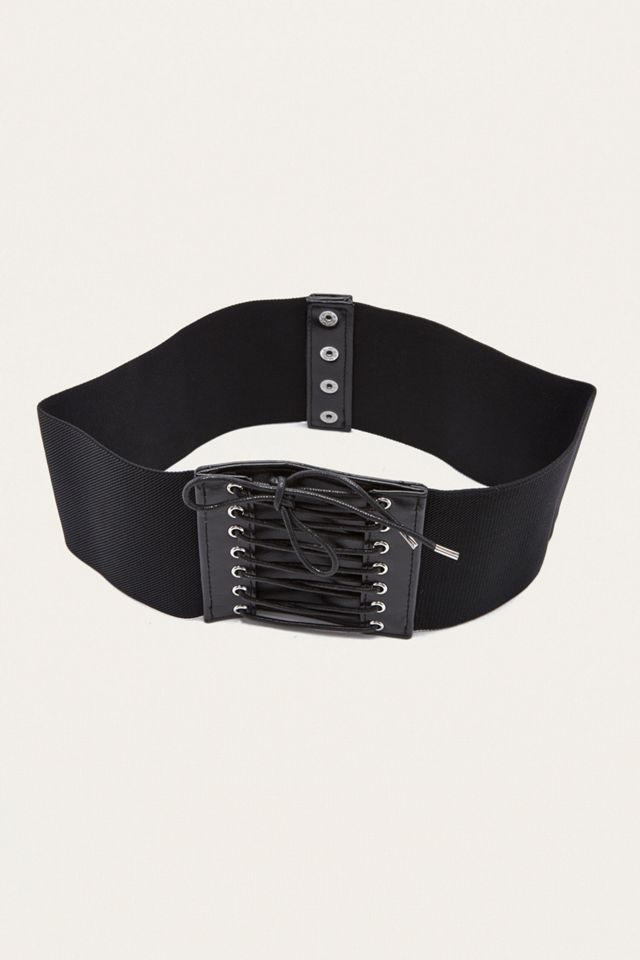 Black Elastic Corset Belt #3