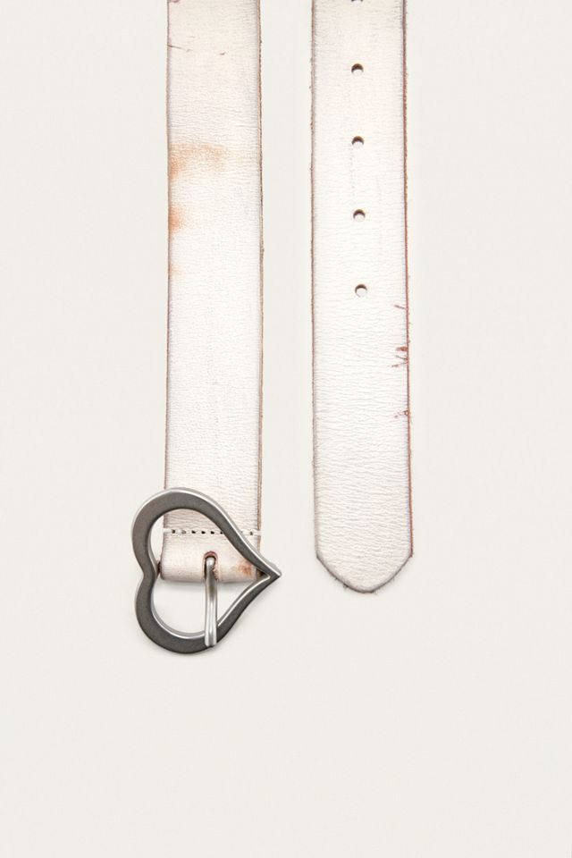 Ceinture en cuir avec boucle cœur #4
