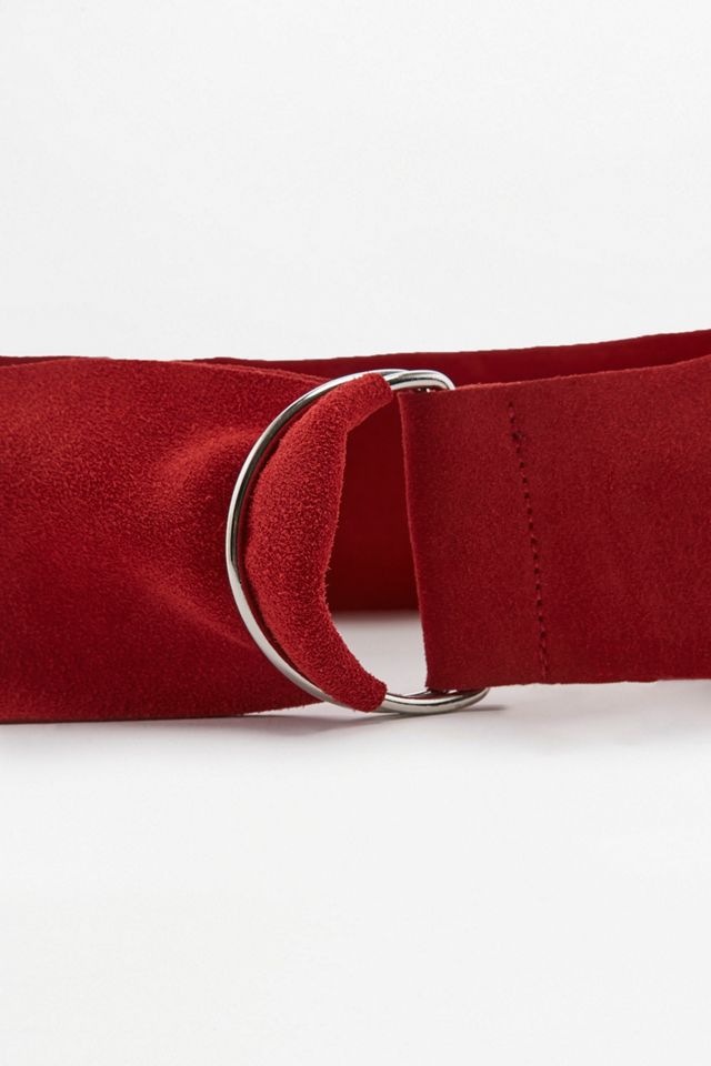 Wide Suede D-Ring Belt #2