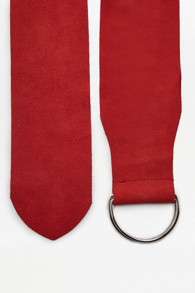 Wide Suede D-Ring Belt #3