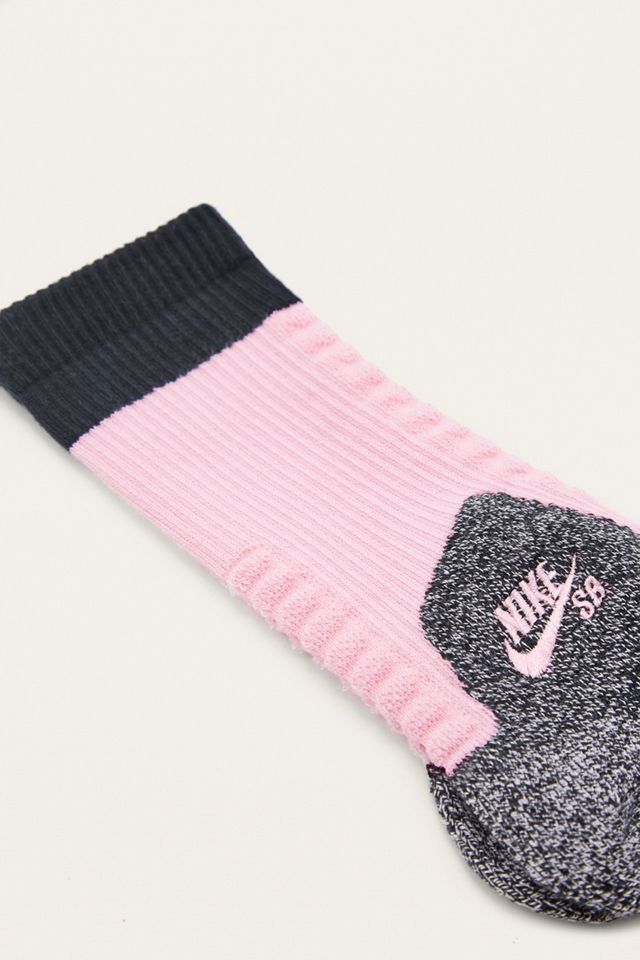 Nike SB Rosa y Gris Elite Skate Crew Calcetines #1