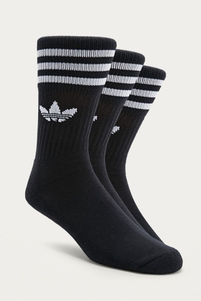 adidas Black Crew Sport Socks Pack | Urban Outfitters UK